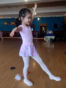 dancer in pre-ballet